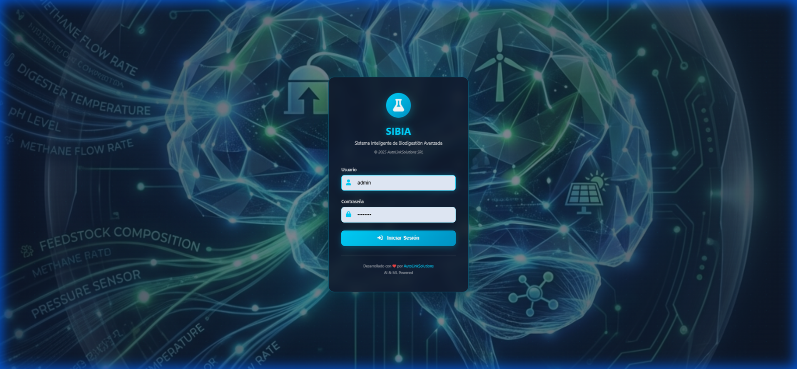 SIBIA - Dashboard Biogás